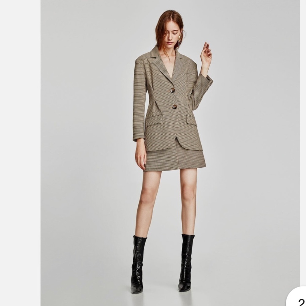 Zara Women's Brown Blazer Jacket